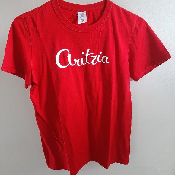 Aritzia Small Red T-Shirt 100% preshrunk Cotton - Picture 1 of 6
